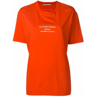 Stella McCartney Camiseta com slogan - Vermelho