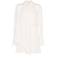 Stella McCartney Chemise com piercing na gola - Branco