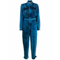 Stella McCartney Macaão jeans com efeito descolorido - Azul