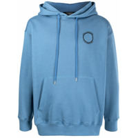 Stella McCartney Moletom com capuz e estampa de logo - Azul