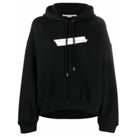 Stella McCartney Moletom com capuz e estampa de logo - Preto