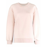 Stella McCartney Moletom com logo e listras - Rosa