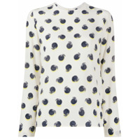 Stella McCartney Saia midi com aplicação de babados - Neutro