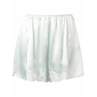 Stella McCartney Short com renda na barra - Azul
