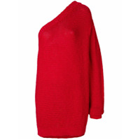 Stella McCartney Suéter ombro único de tricô - Vermelho