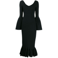 Stella McCartney Vestido midi mangas amplas - Preto