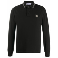 Stone Island Camisa polo mangas longas - Preto