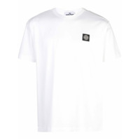 Stone Island Camiseta com logo bordado - Branco