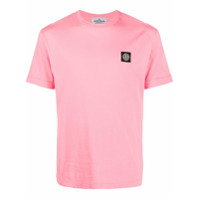 Stone Island Camiseta com patch de bússola - Rosa