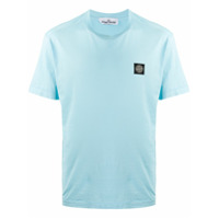 Stone Island Camiseta com patch de logo - Azul