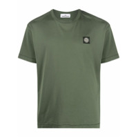 Stone Island Camiseta com patch de logo - Verde