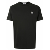 Stone Island Camiseta mangas curtas com patch de logo - Preto