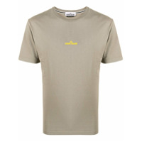 Stone Island garment-dyed back print T-shirt - Verde