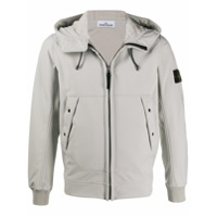 Stone Island hooded soft-shell jacket - Cinza