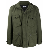 Stone Island Jaqueta David-TC com capuz oculto - Verde