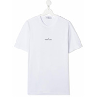 Stone Island Junior Camiseta com logo de bússola - Branco