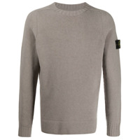 Stone Island long sleeve ribbed knit sweater - Cinza