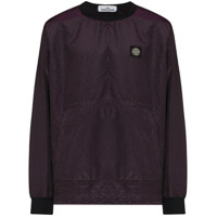 Stone Island Moletom com patch de logo - Roxo