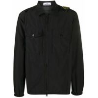 Stone Island zip-front shirt jacket - Preto