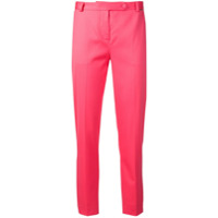 Styland Calça slim com detalhe de vincos - Rosa