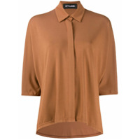 Styland Camisa com fechamento oculto - Marrom