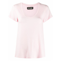 Styland Camiseta gola V com modelagem solta - Rosa