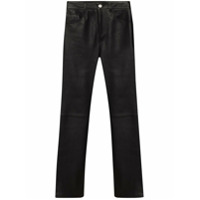 Sunflower Calça de couro com cinco bolsos - Preto