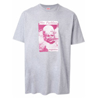 Supreme Camiseta com estampa gráfica - Cinza