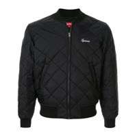 Supreme Jaqueta bomber matelassê com paetê - Preto