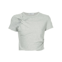 T By Alexander Wang Camiseta cropped - Cinza