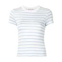 T By Alexander Wang Camiseta slim com listras horizontais - Azul