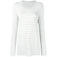 T By Alexander Wang striped long sleeved T-shirt - Cinza