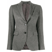 Tagliatore Blazer com abotoamento simples de cashmere - Cinza