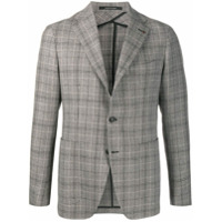 Tagliatore Blazer com abotoamento simples e estampa xadrez - Cinza