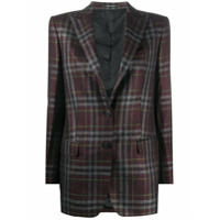 Tagliatore Blazer com abotoamento simples e estampa xadrez - Preto