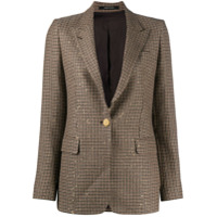 Tagliatore Blazer com paetês e estampa pied-de-poule - Marrom