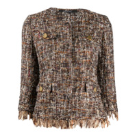 Tagliatore Jaqueta de tweed com mangas 3/4 - Marrom