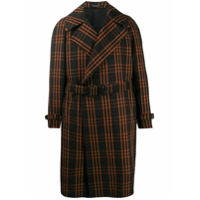 Tagliatore Trench coat xadrez Baldwin - Marrom