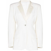 The Attico Blazer abotoamento simples de lã - Branco