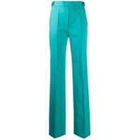 The Attico Calça de alfaiataria cintura alta com cinto - Verde