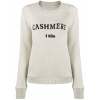 The Elder Statesman Suéter de cashmere com bordado - Neutro