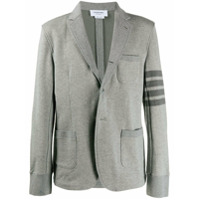 Thom Browne Blazer com detalhe 4 listras - Cinza