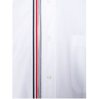 Thom Browne Camisa 4-Bar com zíper frontal - Branco