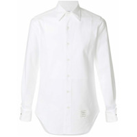 Thom Browne Camisa de piquet com botões - Branco