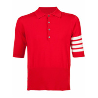 Thom Browne Camisa polo de cashmere - Vermelho