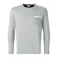 Thom Browne Camiseta bicolor 'Half-And-Half' - Cinza