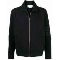 Thom Browne Cardigan com 4 listras e zíper - Azul