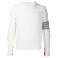 Thom Browne Suéter de tricô texturizado - Branco