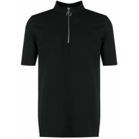 Thom Krom zip-up short-sleeved T-Shirt - Preto