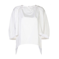 Tibi Camisa com acabamento engomado - Branco